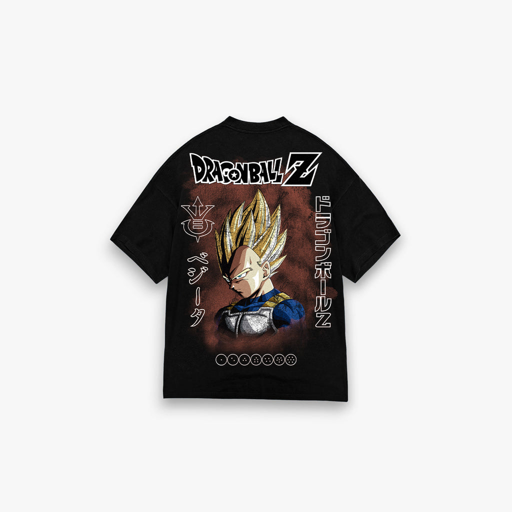 Camiseta Oversized Mith Dragon Ball Z Special Vegeta Super Sayajin