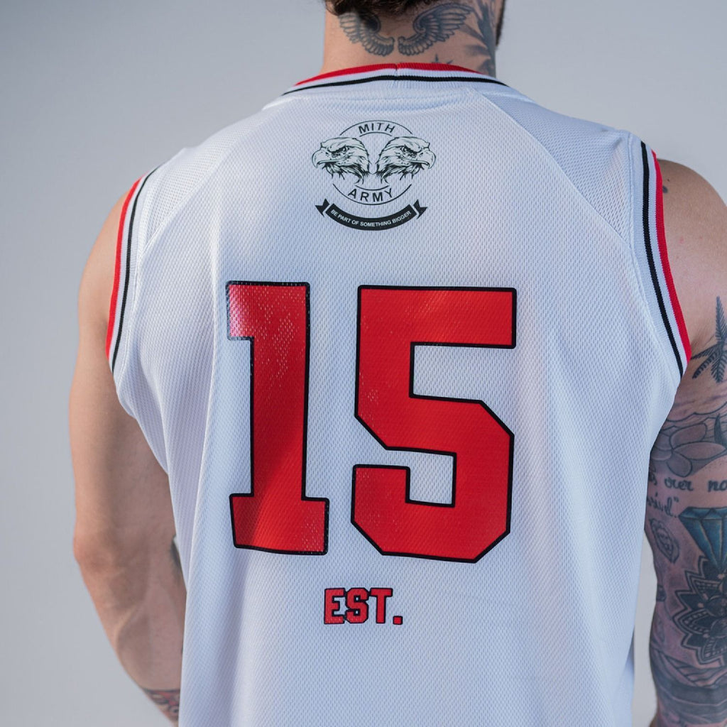 Regata Basquete Army Logo Branco