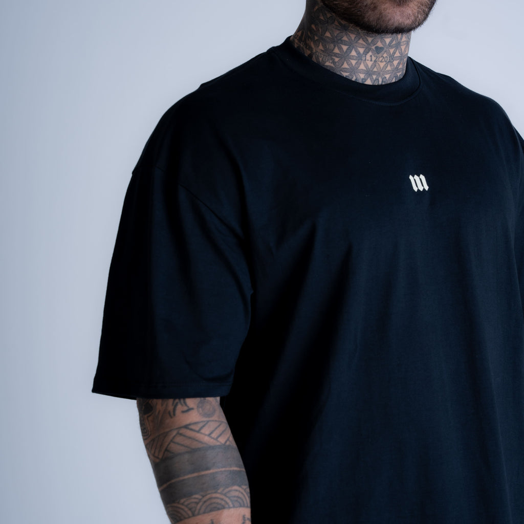 Camiseta Oversized Mith Nation Scribble Preto