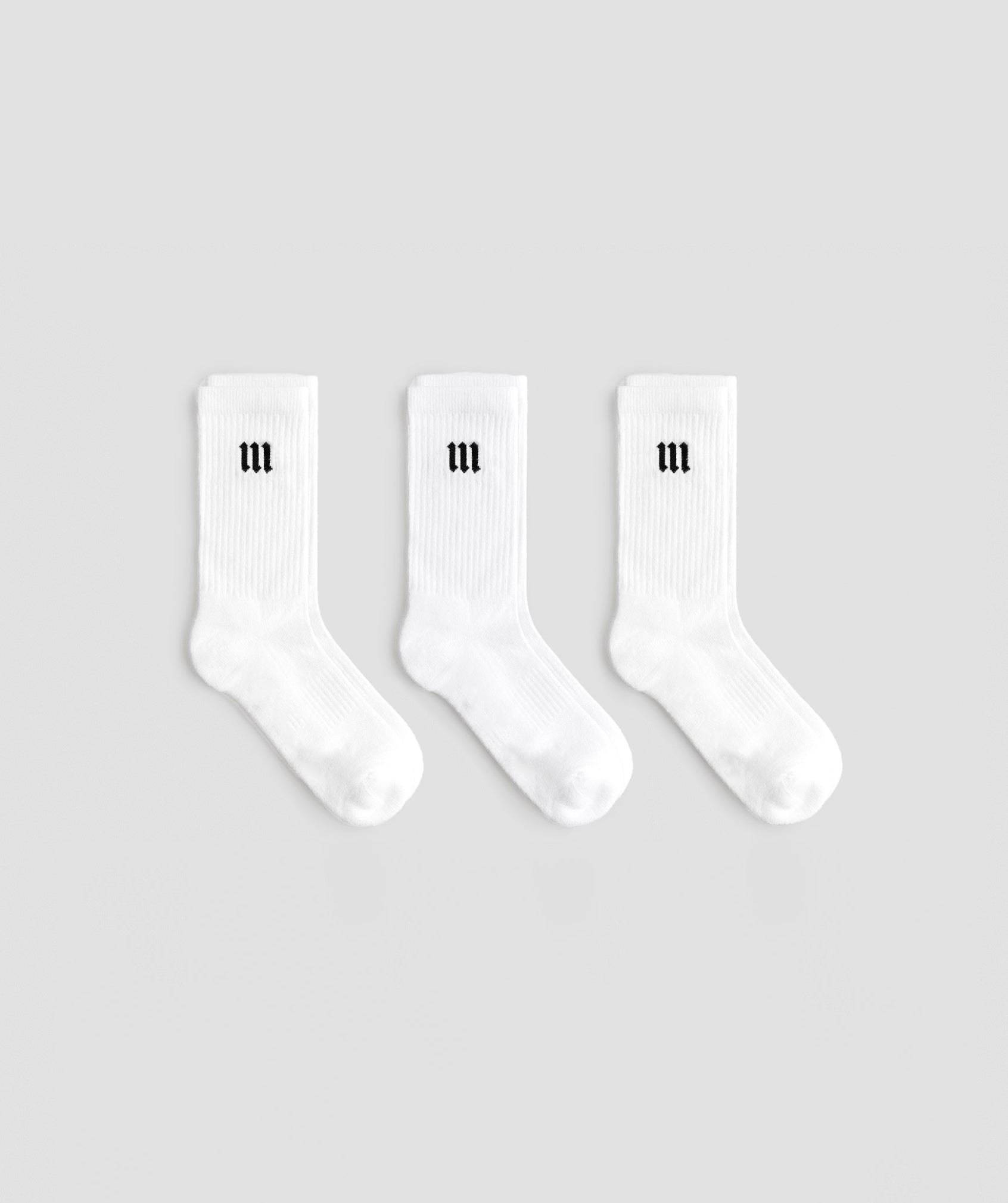 Kit 3 Meias Training Pack Off White