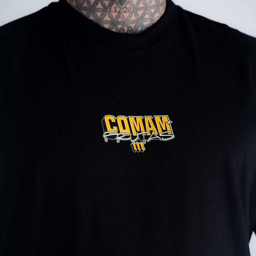 Camiseta Oversized Comam Frutas Richie Preto