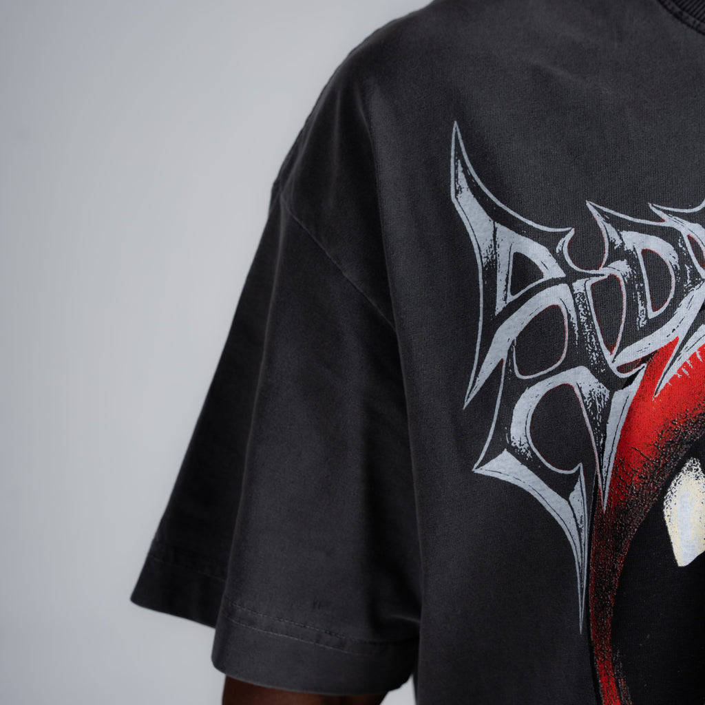 Camiseta Oversized Estonada Addiction Cinza