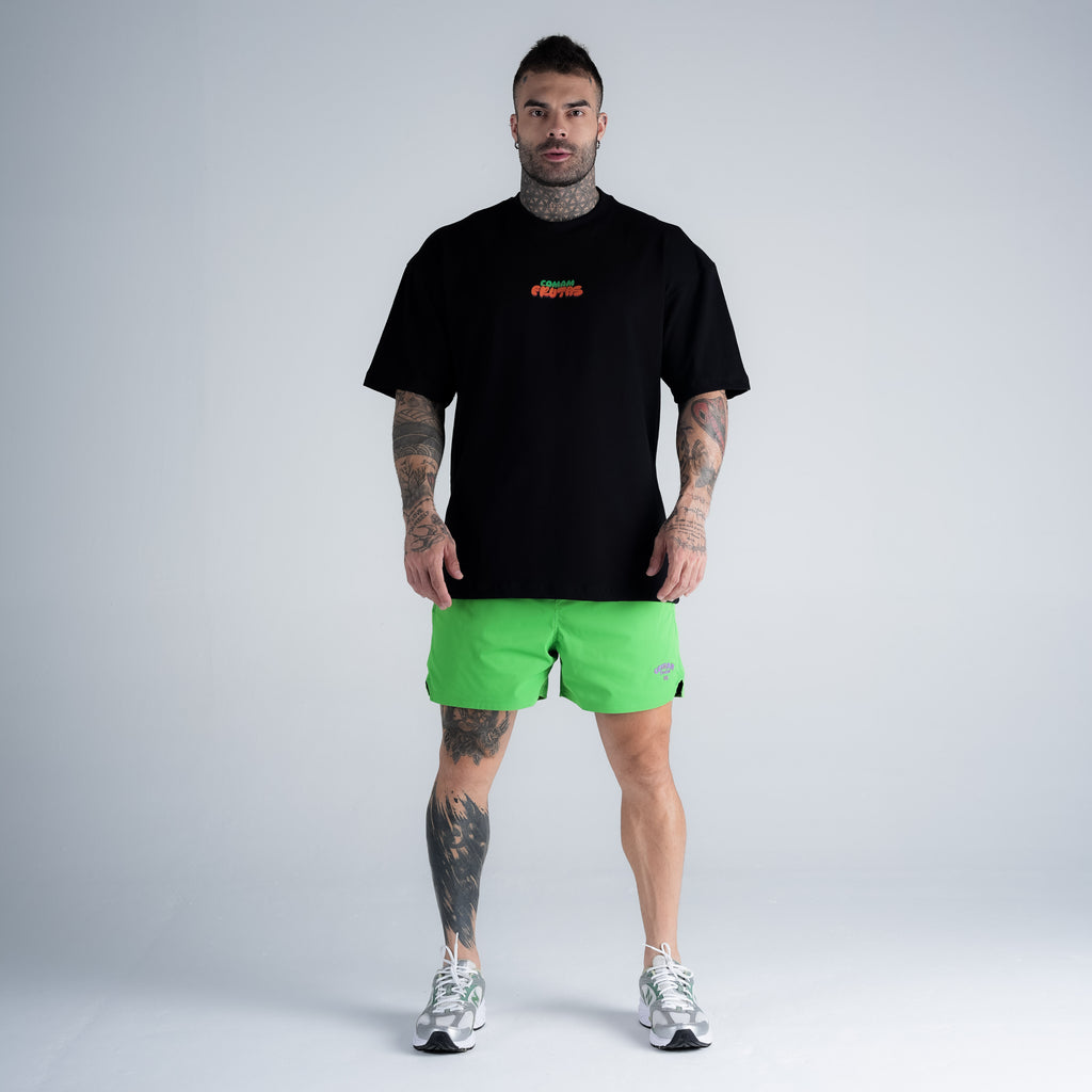 Camiseta Oversized Comam Frutas Toyart Preto
