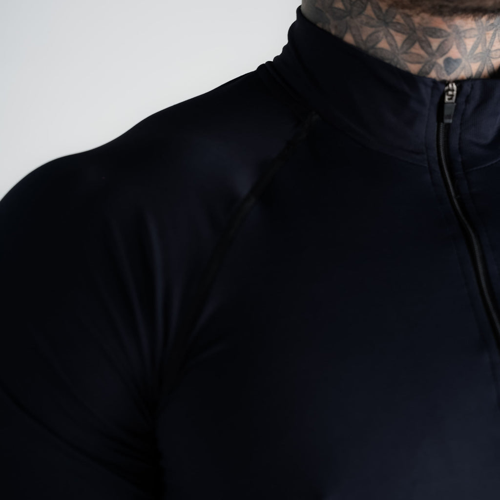 Camisa Compressão Manga Longa Raglan Mith Nation Preto