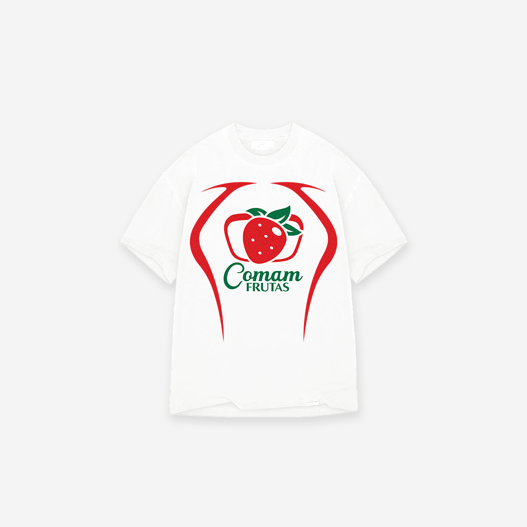 Camiseta Mith Comam Frutas BR Number 10 Off White
