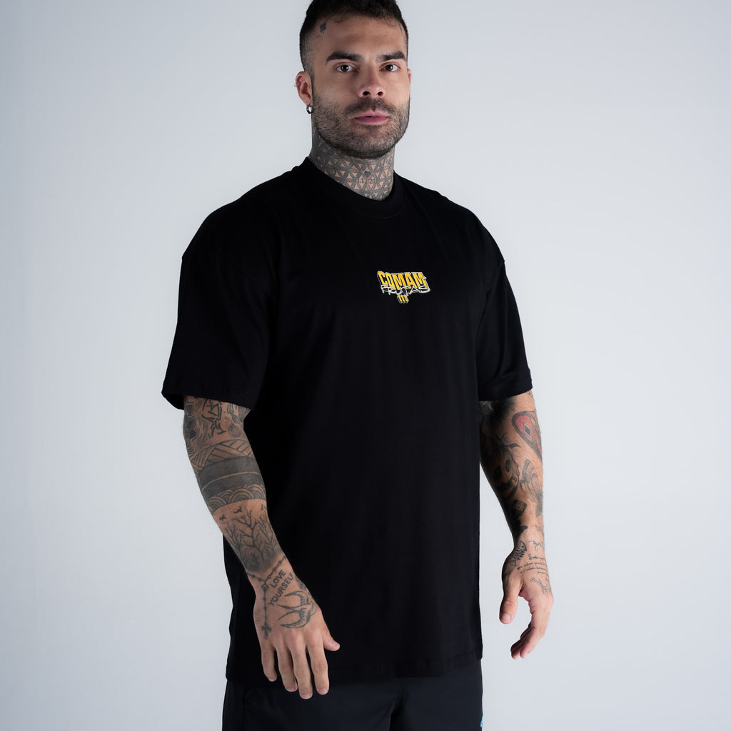 Camiseta Oversized Comam Frutas Richie Preto