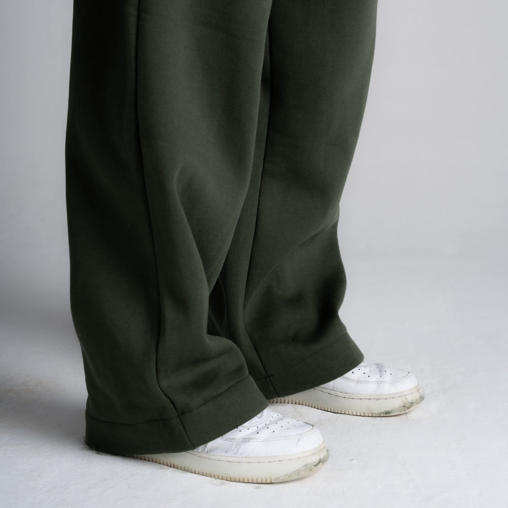 Calça de Moletom Oversized Reta Cloud Verde