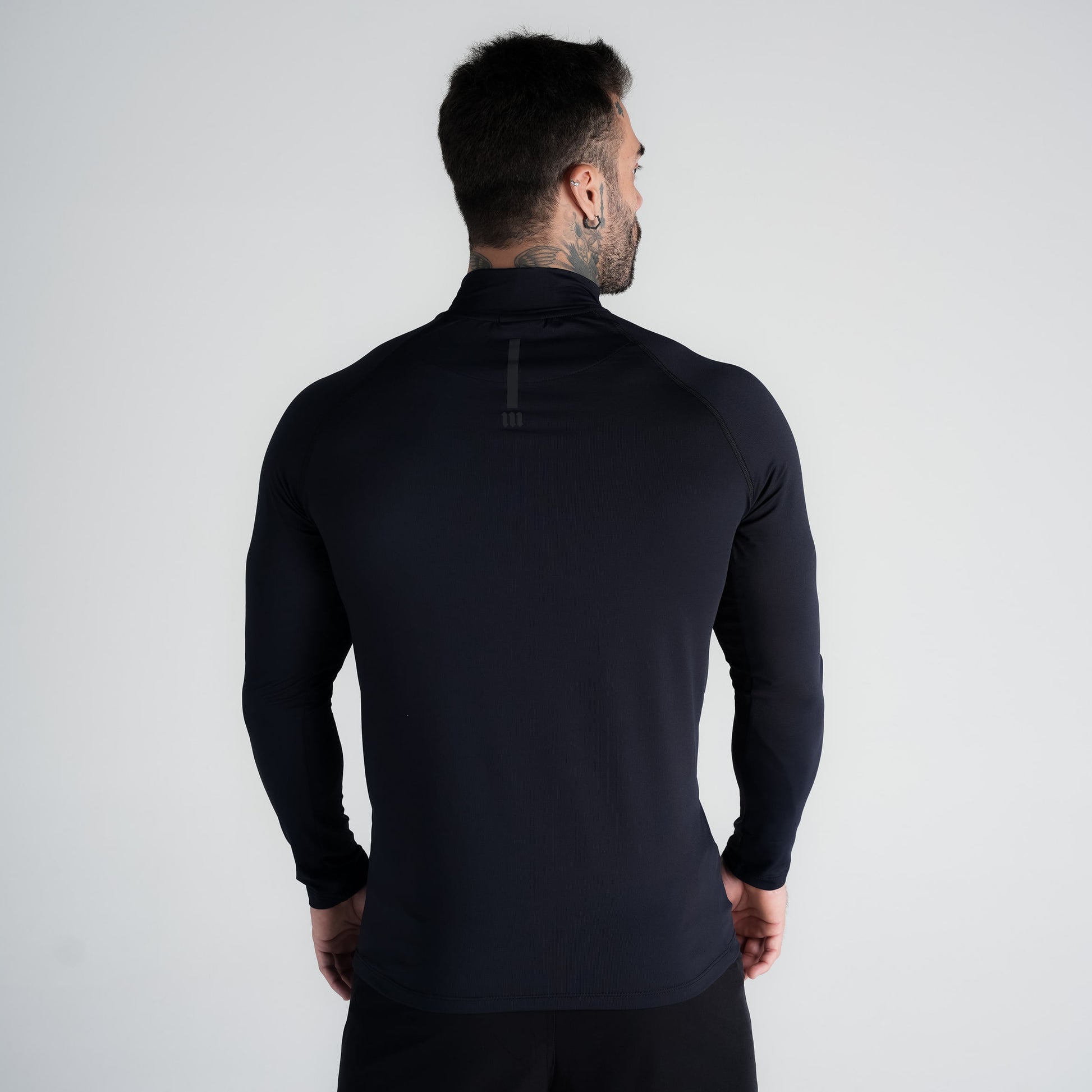Camisa Compressão Manga Longa Raglan Mith Nation Preto