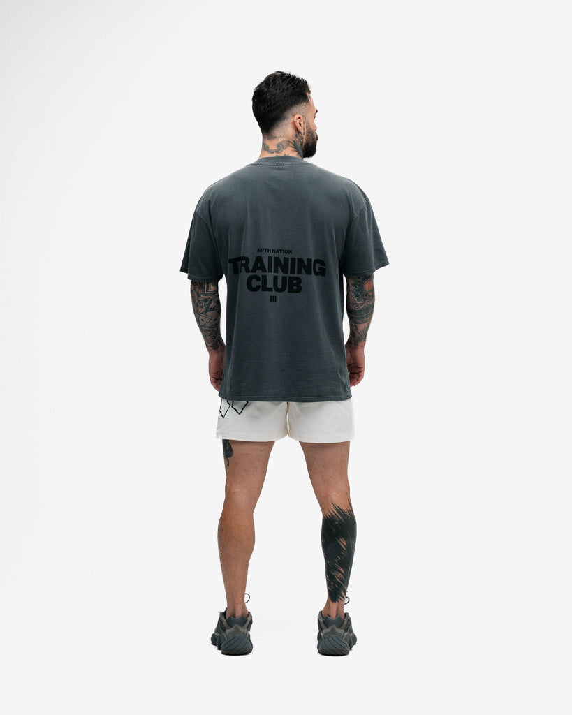 Camiseta Oversized Estonada Mith Nation Chumbo