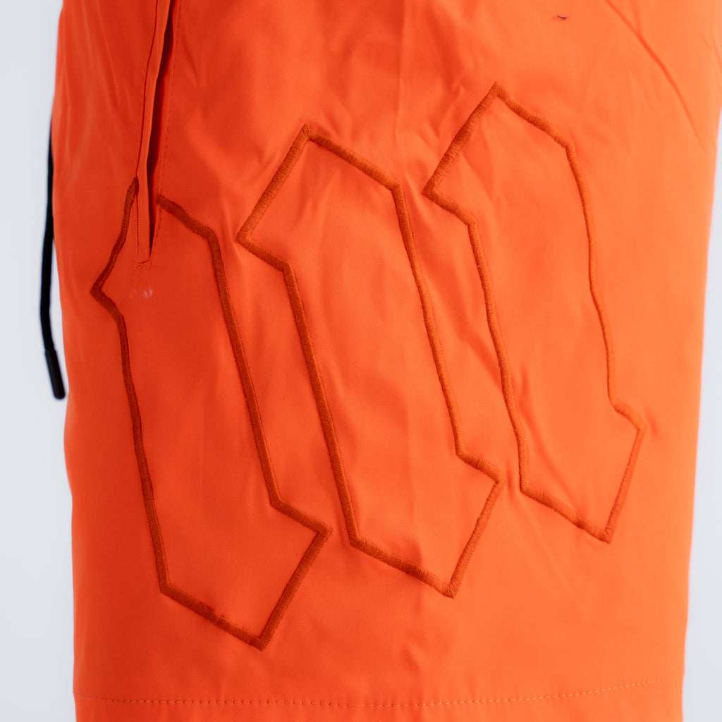 Shorts de Tactel Mith Nation Embroidery Laranja