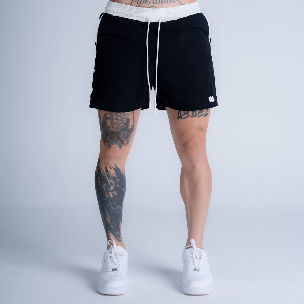Shorts de Tactel Stripes Mith Nation Preto