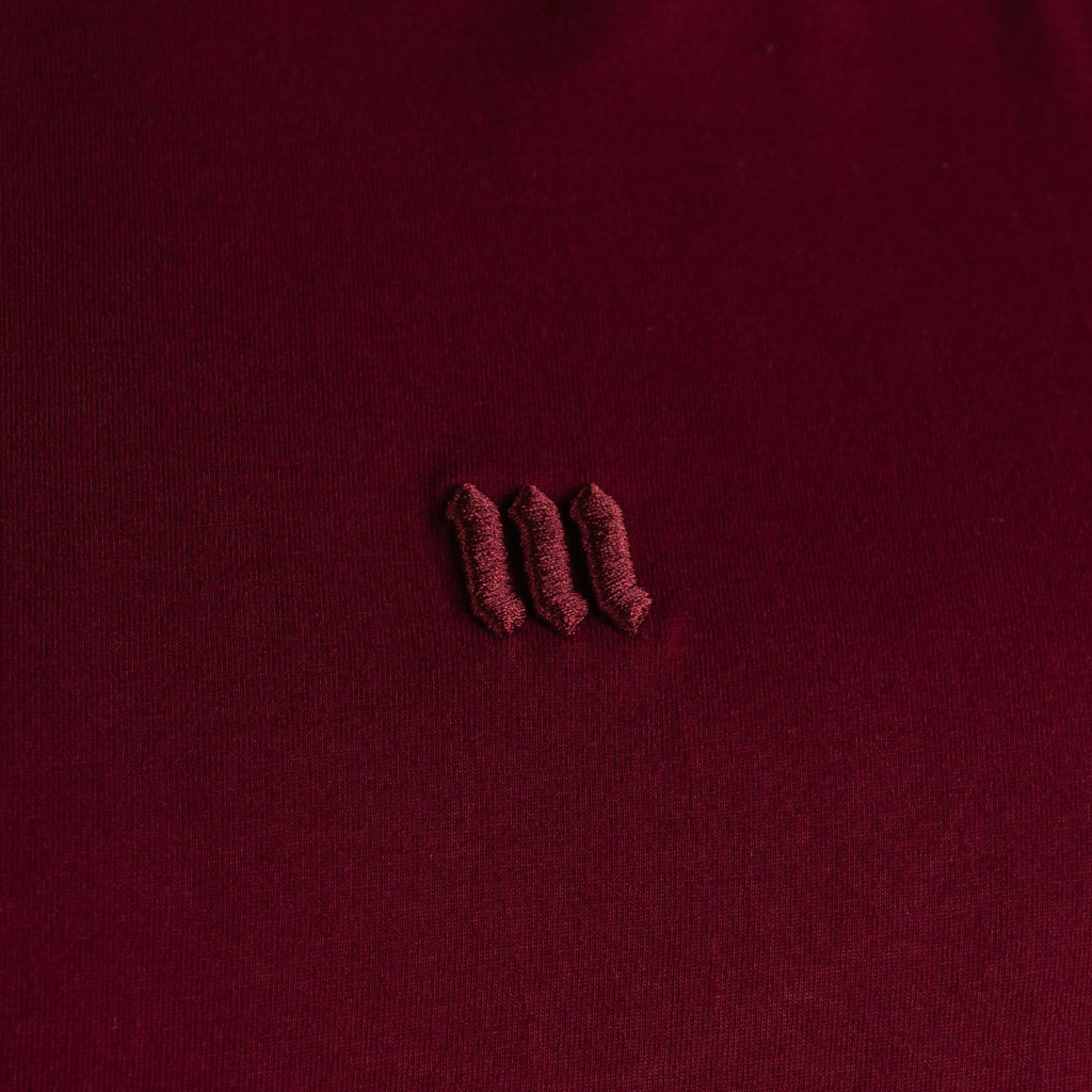 Camiseta Oversized Mith Nation Adornment Bordô