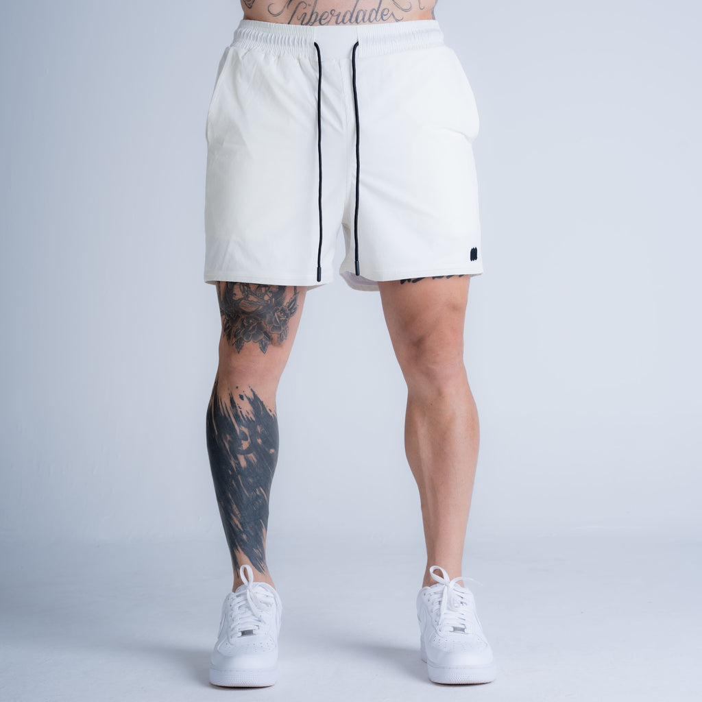 Shorts Curto de Tactel Mith Nation Off White