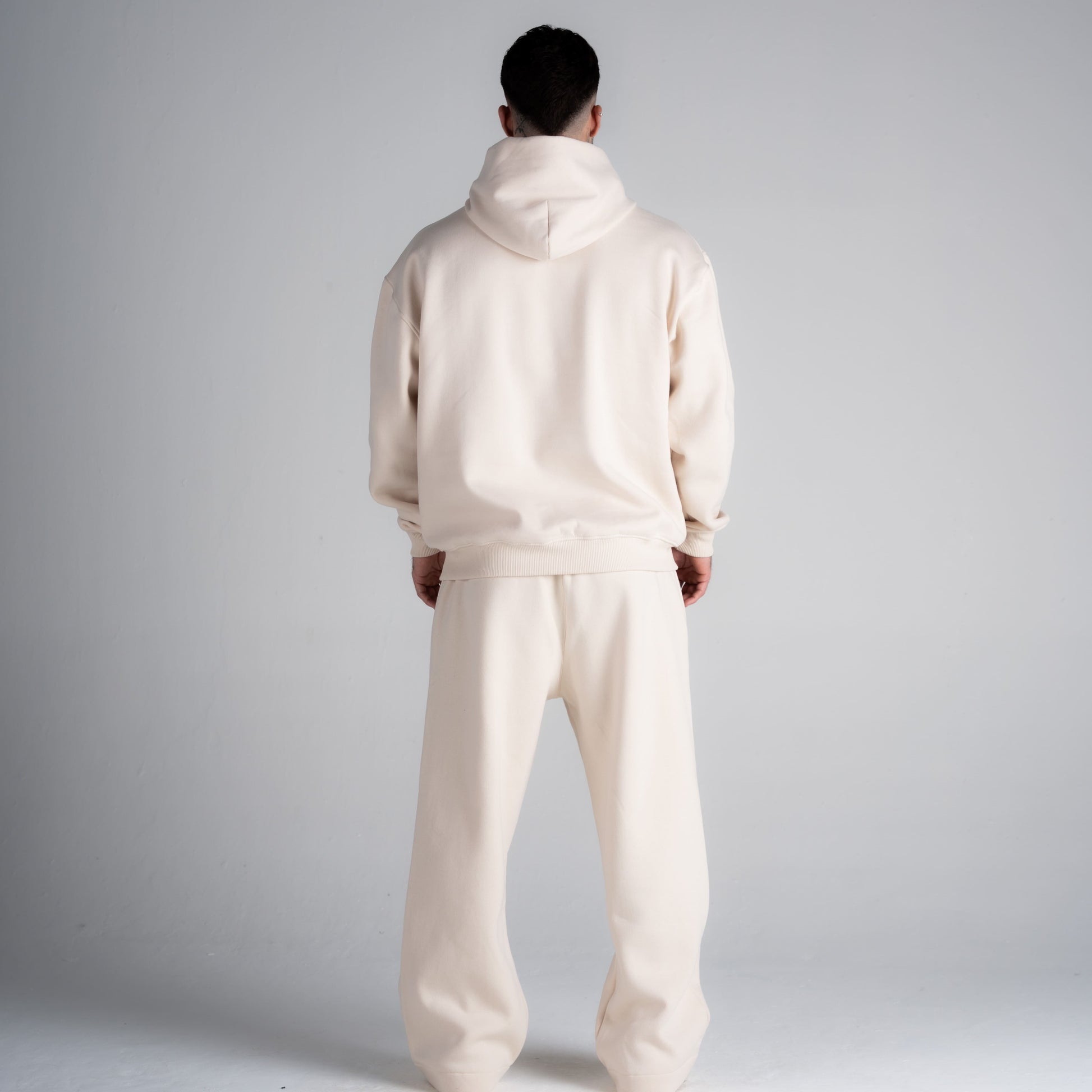 Calça de Moletom Oversized Reta Cloud Creme