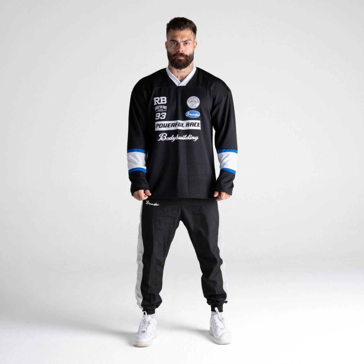 Jersey Oversized Manga Longa Brandão Preto