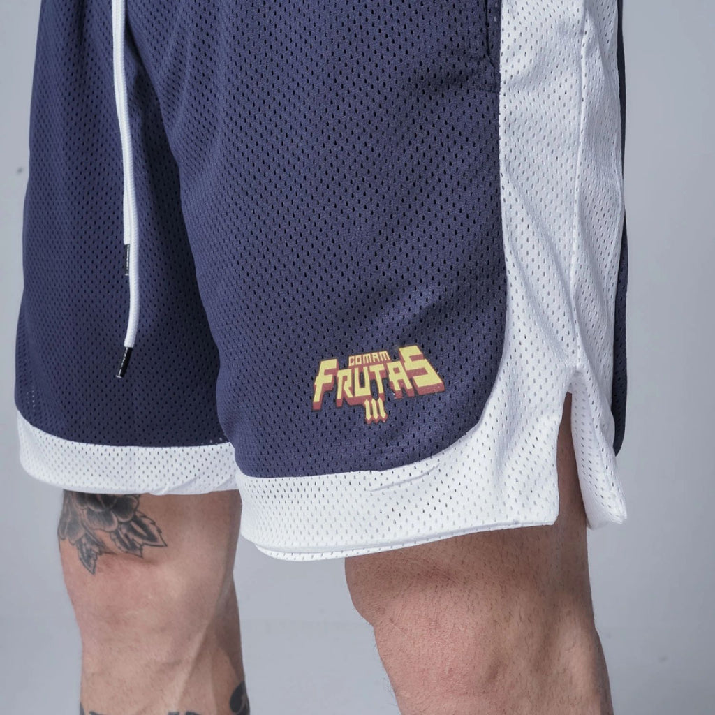 Shorts Malha Dupla Comam Frutas Box Marinho