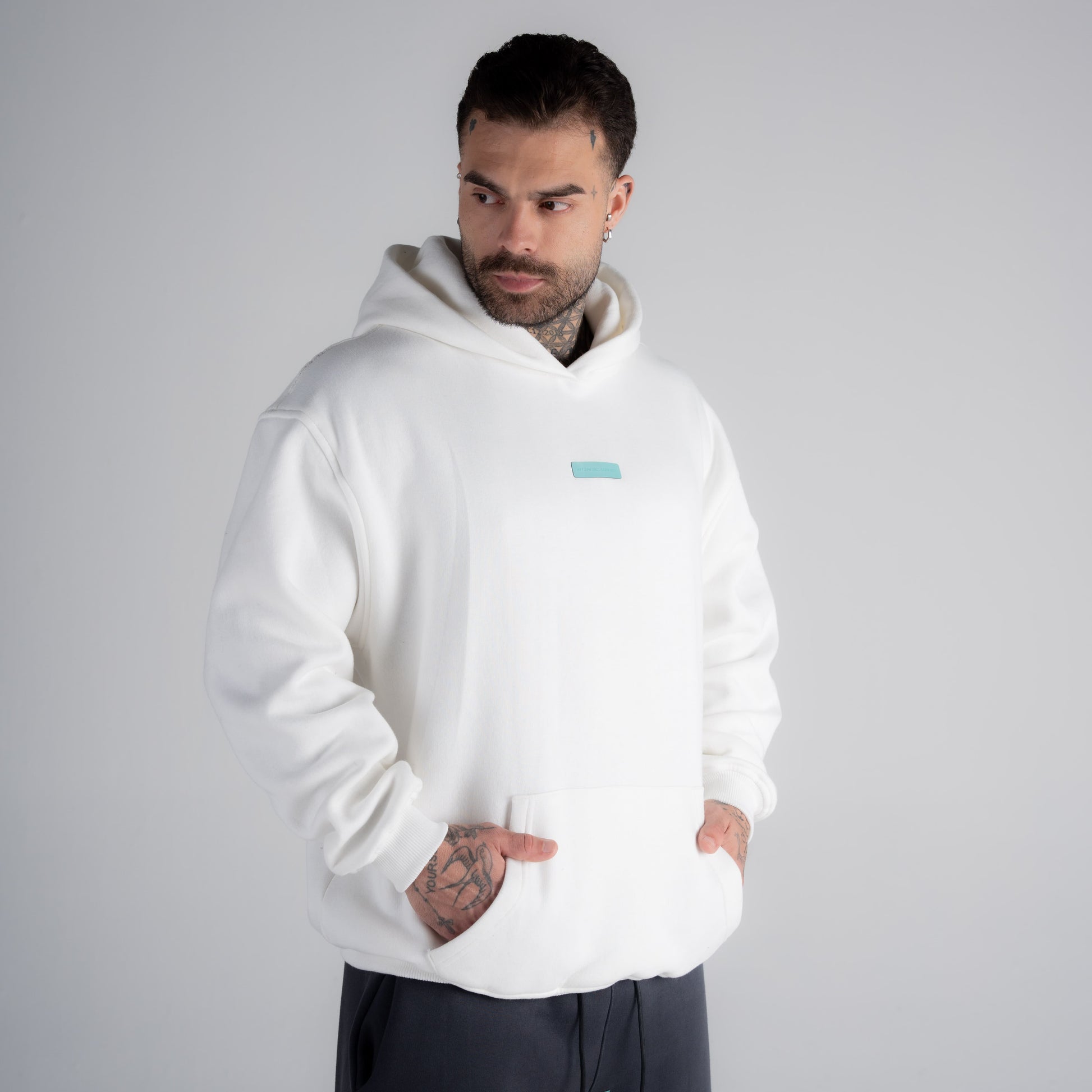 Blusa de Moletom Oversized Mith Aesthetics Off White