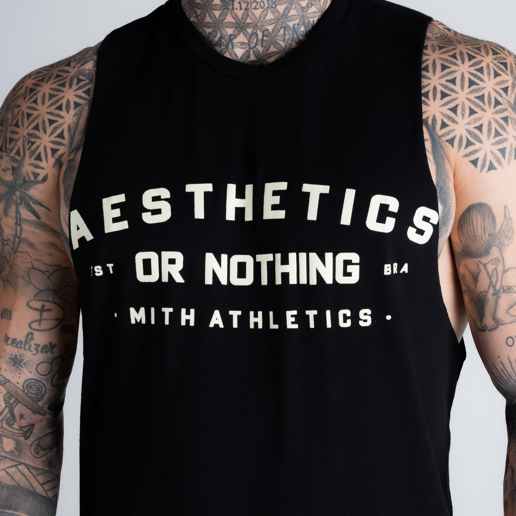 Regata Cut Off Mith Nation Aesthetics or Nothing Preto