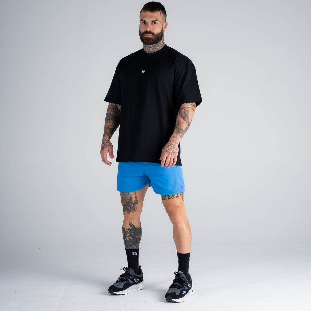 Camiseta Oversized Mith Nation White Training Club Preto