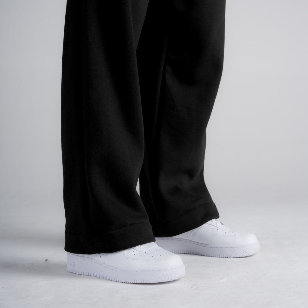 Calça de Moletom Oversized Reta Mith Aesthetics Preto