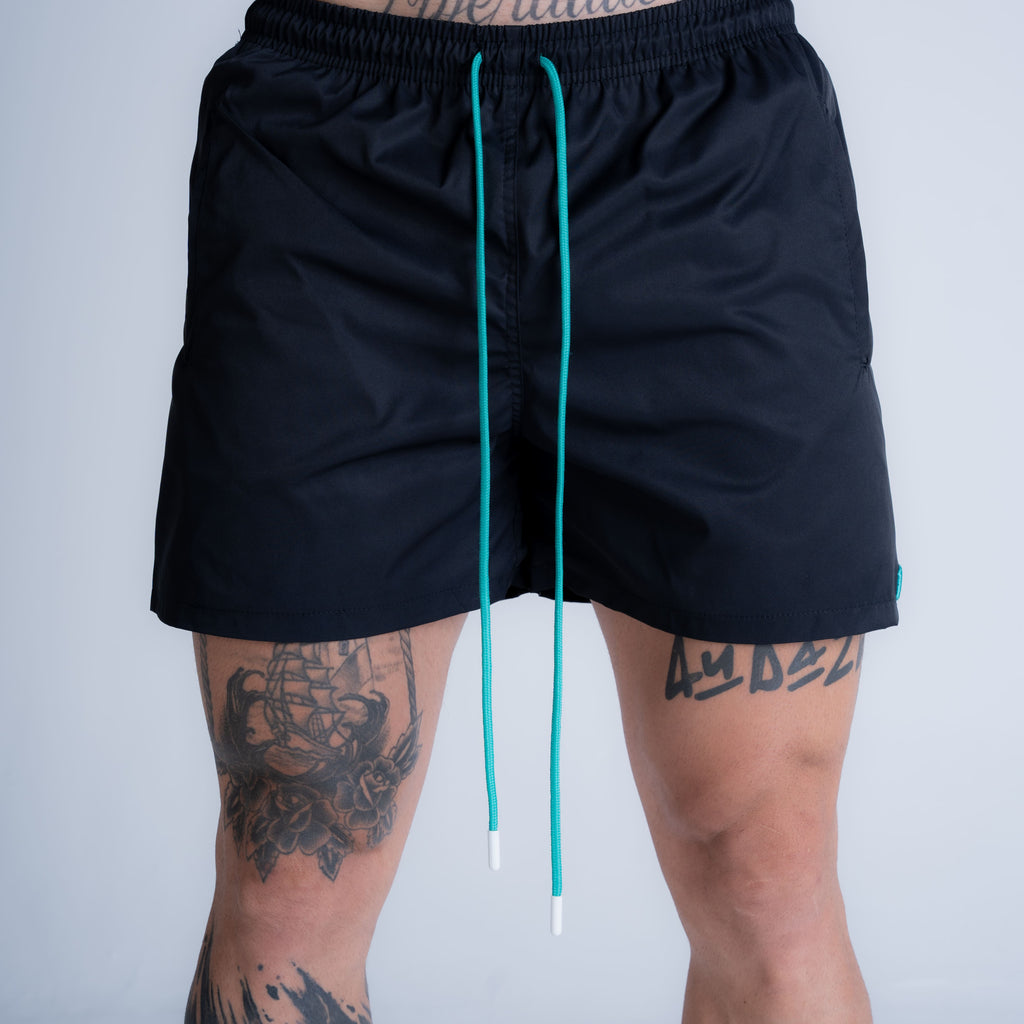 Shorts de Tactel Mith Nation Royal Preto