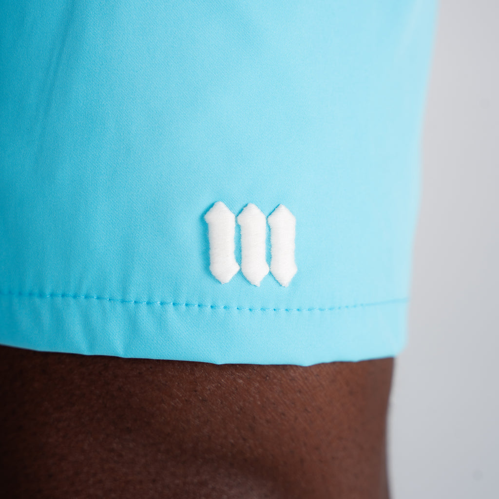 Shorts de Tactel Mith Nation Light Blue