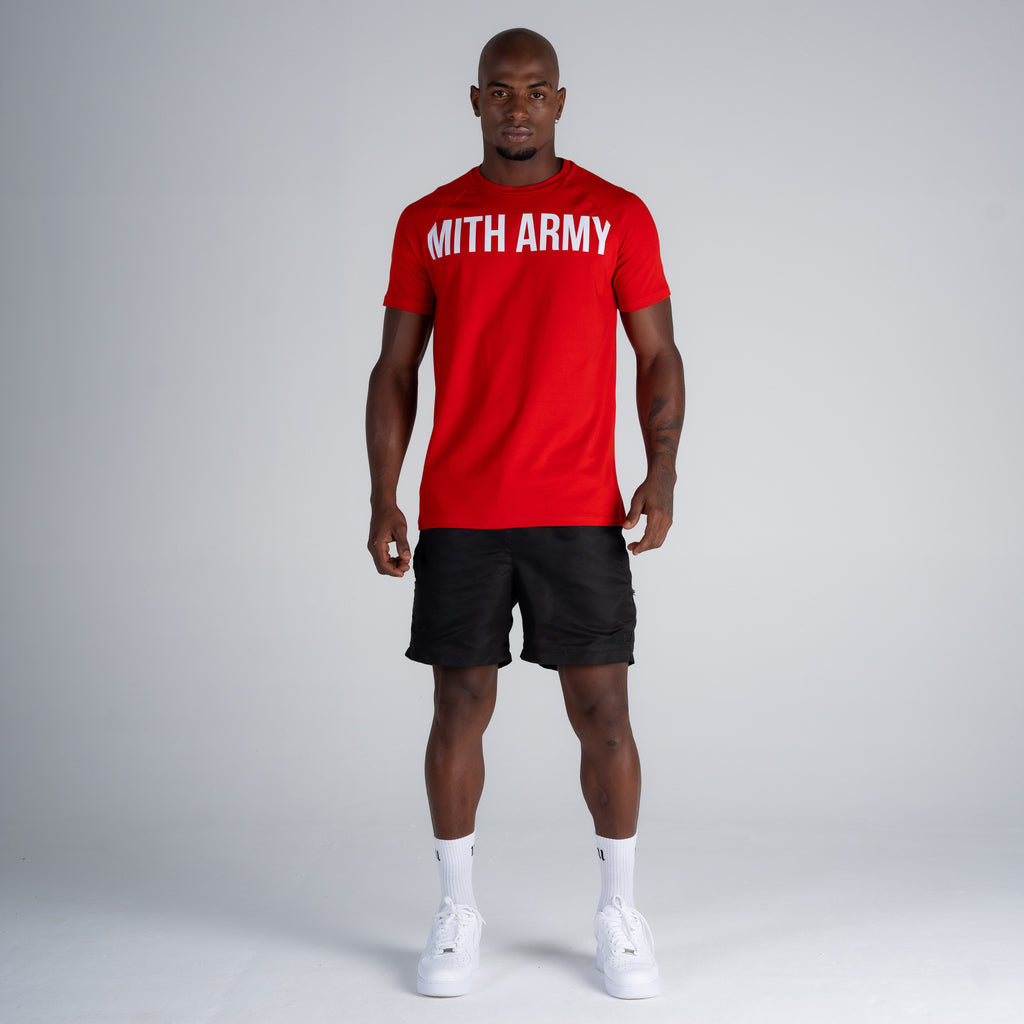 Camiseta Raglan Mith Nation Bordô