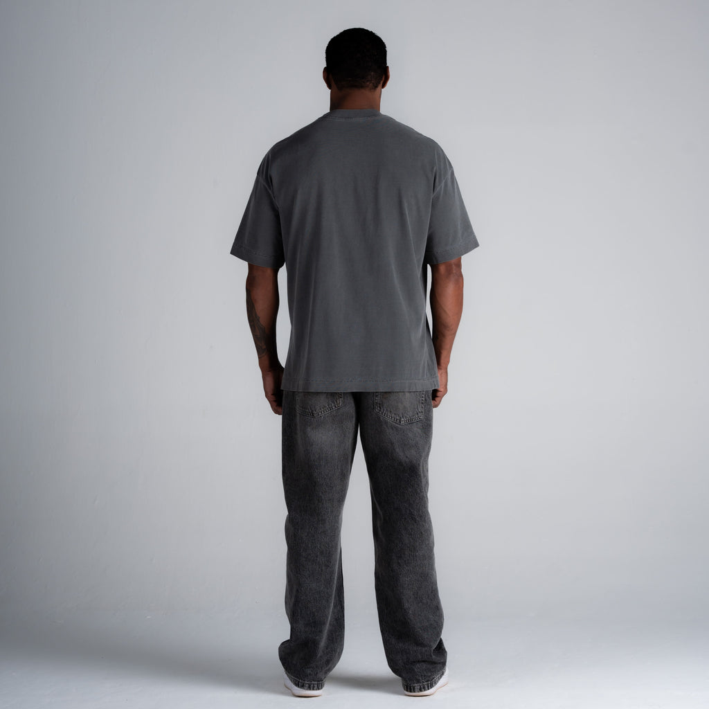 Camiseta Oversized Estonada Addiction Cinza