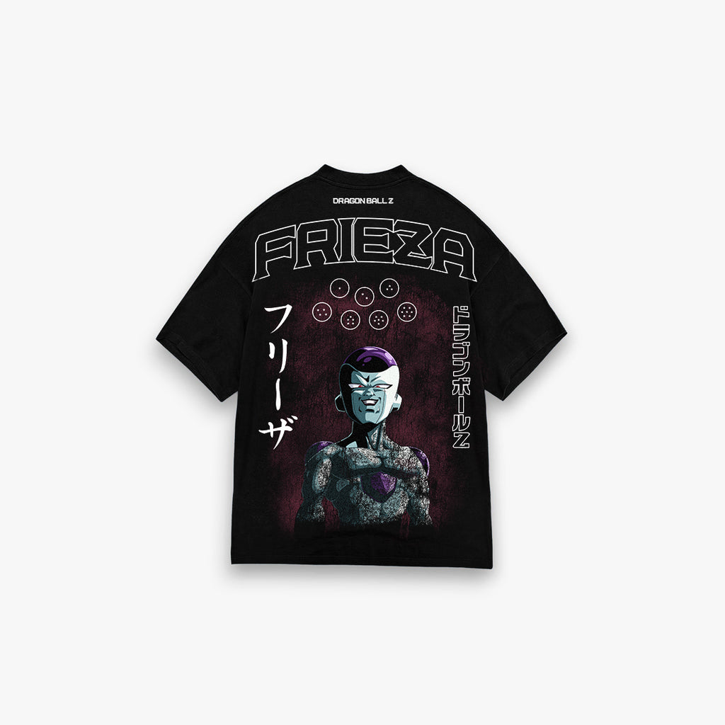 Camiseta Oversized Mith Dragon Ball Z Special Frieza Preto