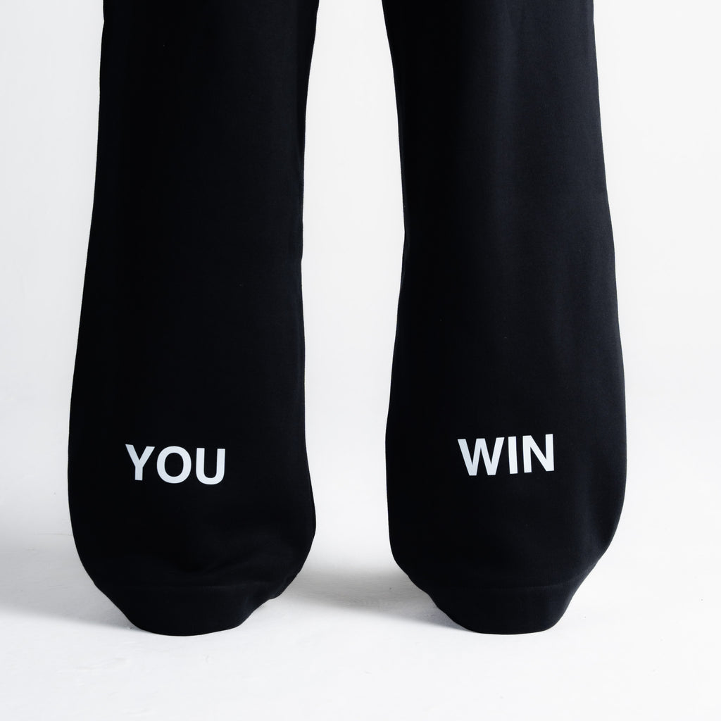 Calça De Moletom Oversized Street Fighter You Win Preto