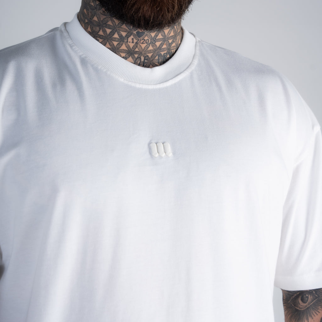Camiseta Oversized Mith Nation Relief Off White
