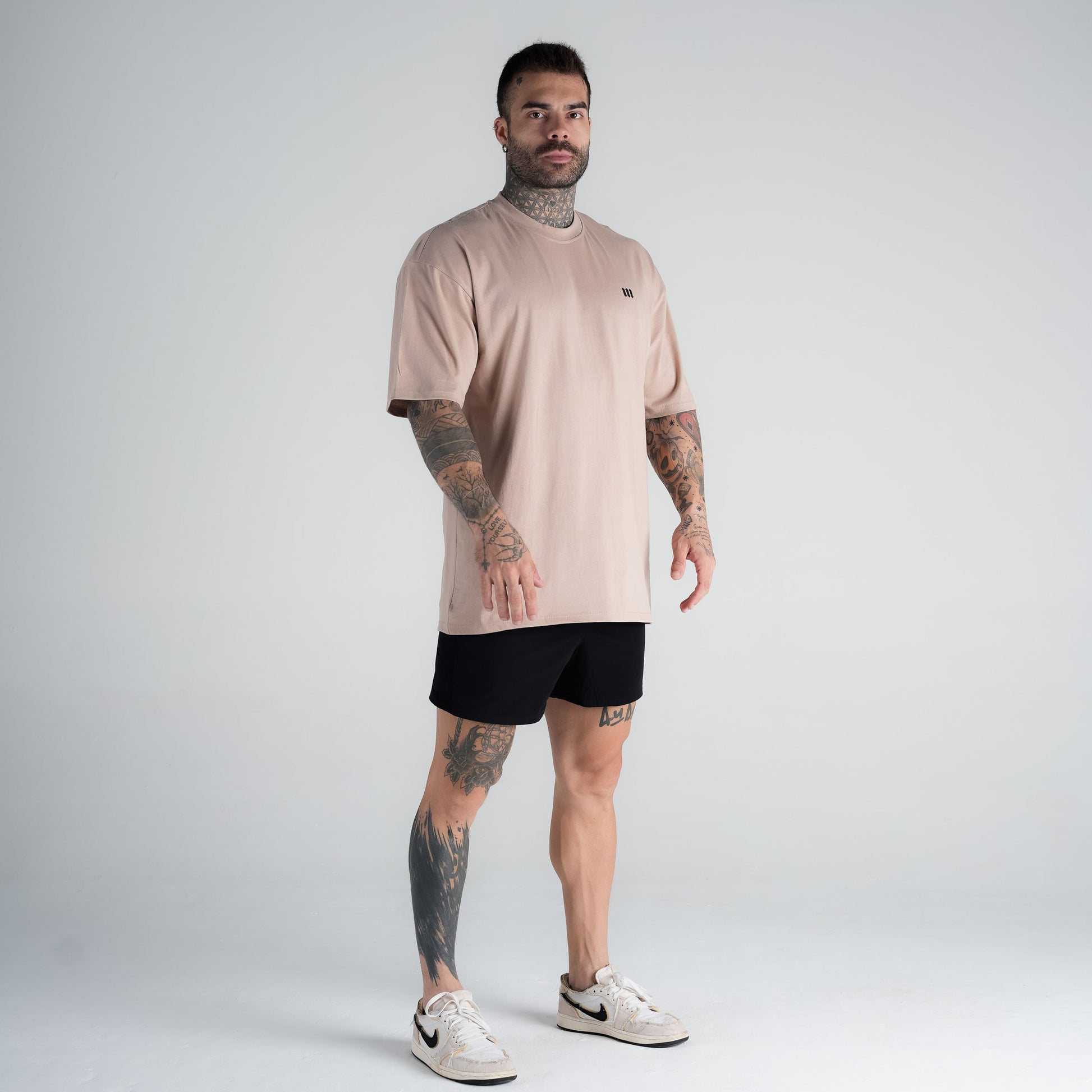 Camiseta Oversized Mark Bege Mith