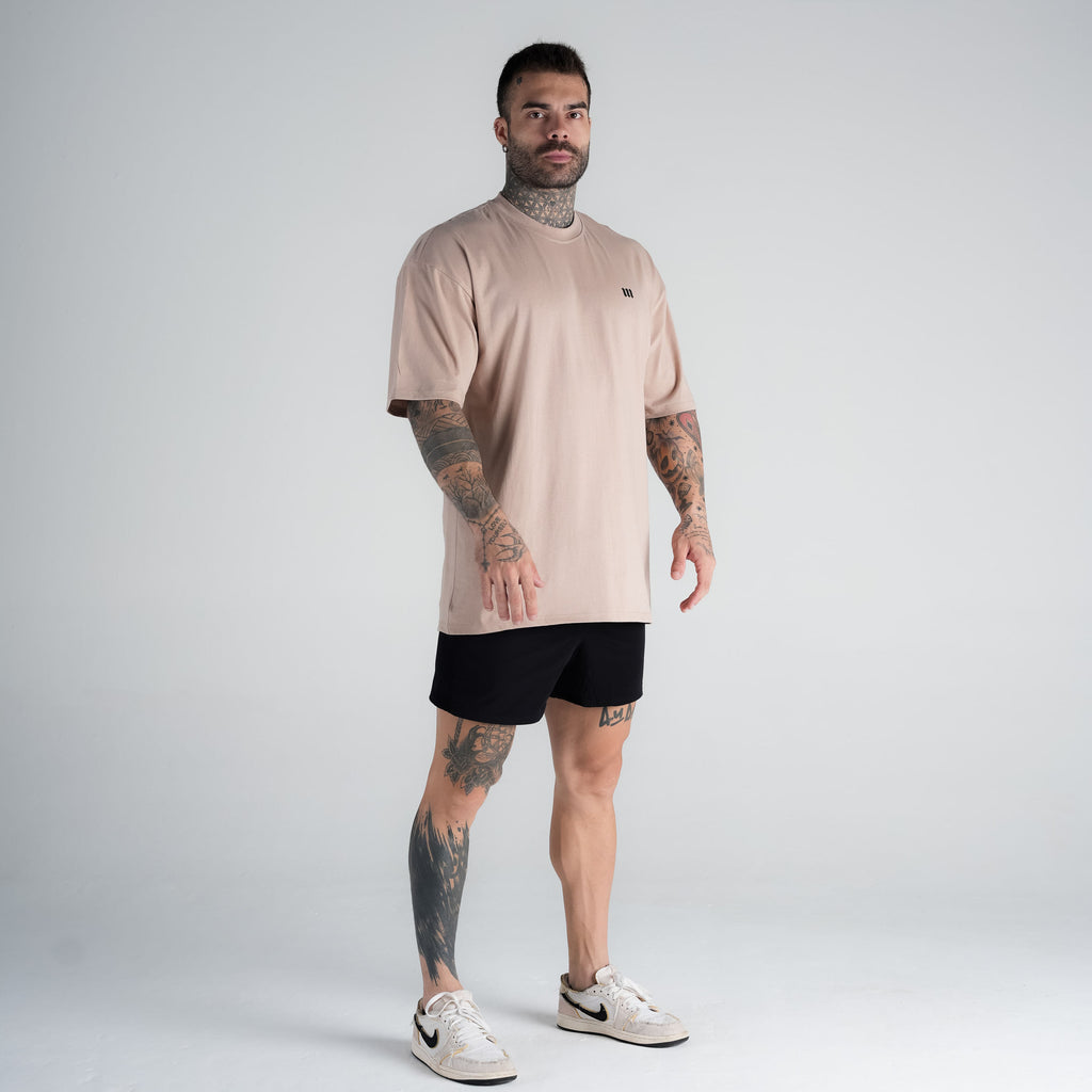 Camiseta Oversized Mark Bege Mith