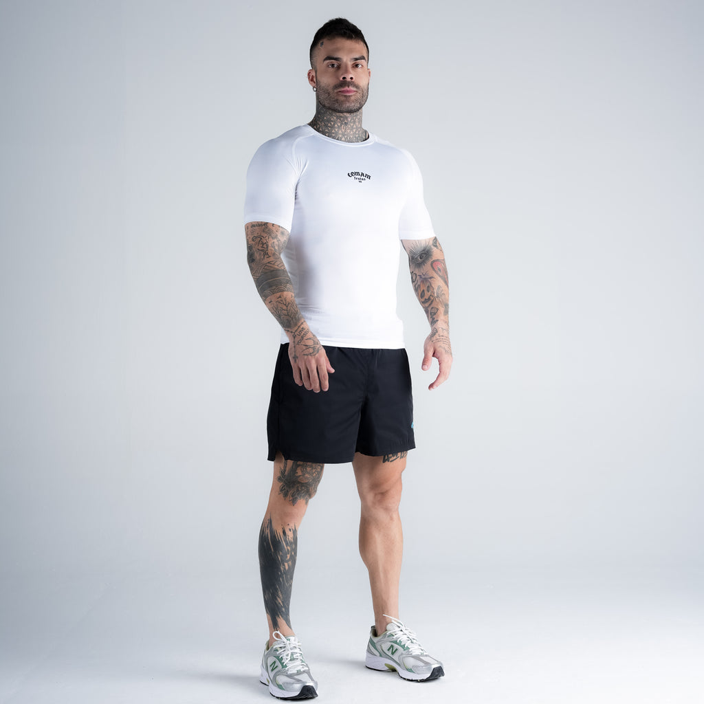 RashGuard Mith Comam Frutas Fight Or Die Branco
