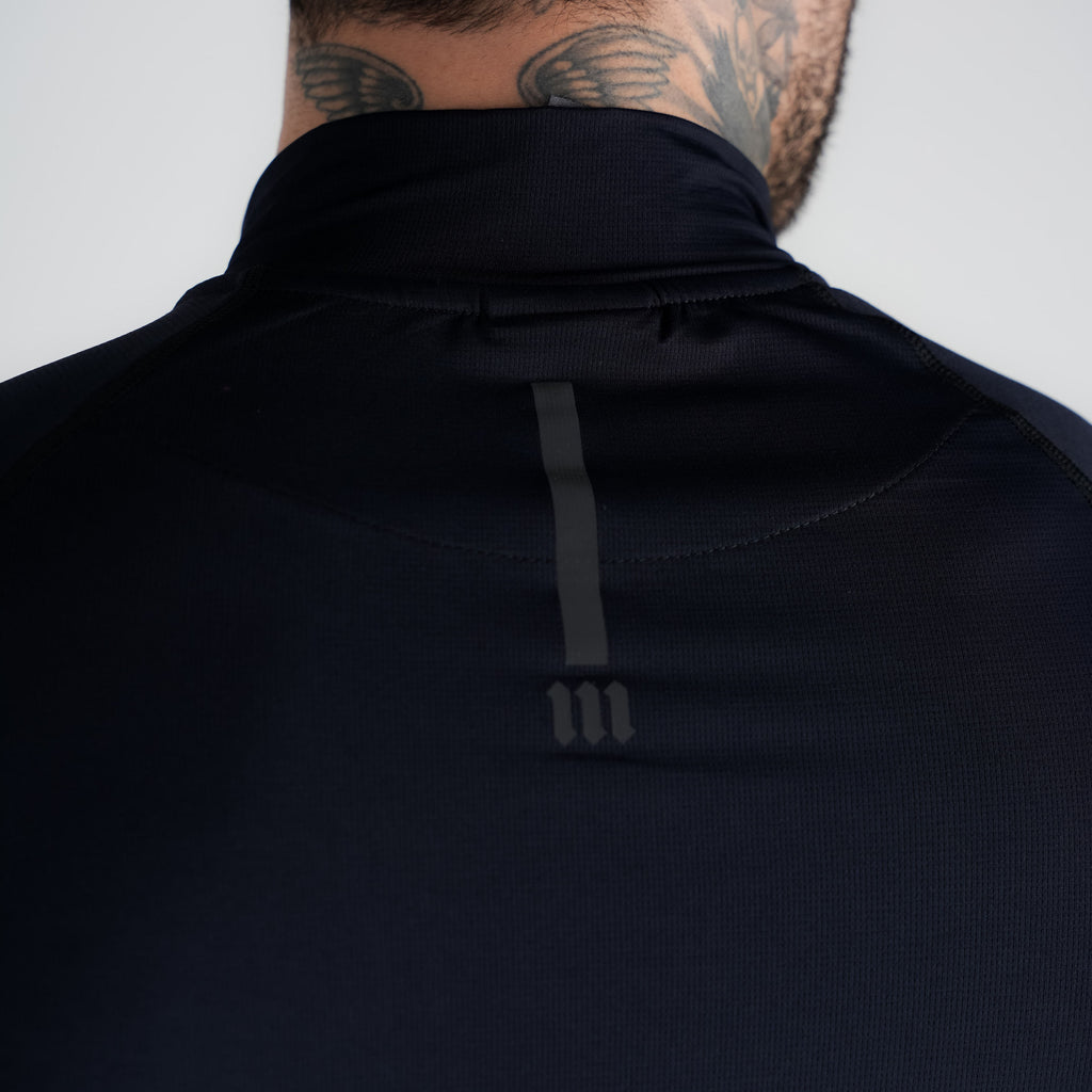 Camisa Compressão Manga Longa Raglan Mith Nation Preto