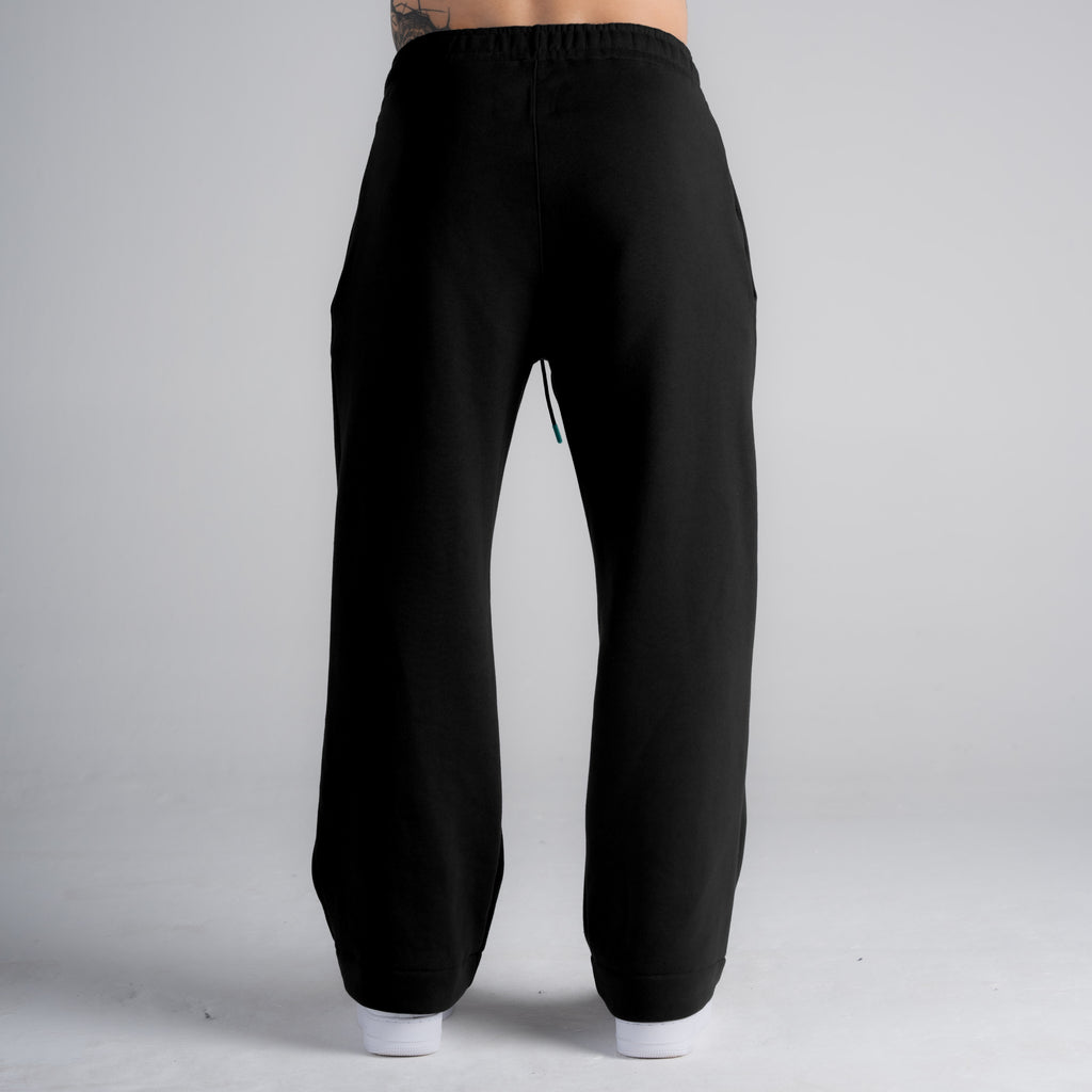 Calça de Moletom Oversized Reta Mith Aesthetics Preto
