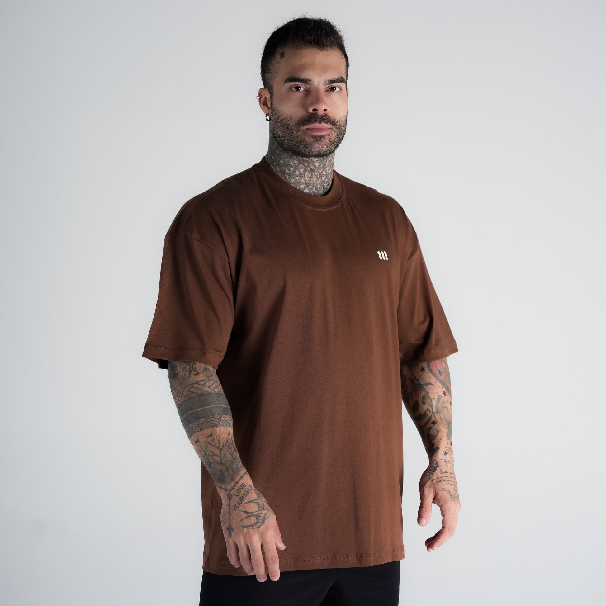 Camiseta Oversized Mark Marrom Mith