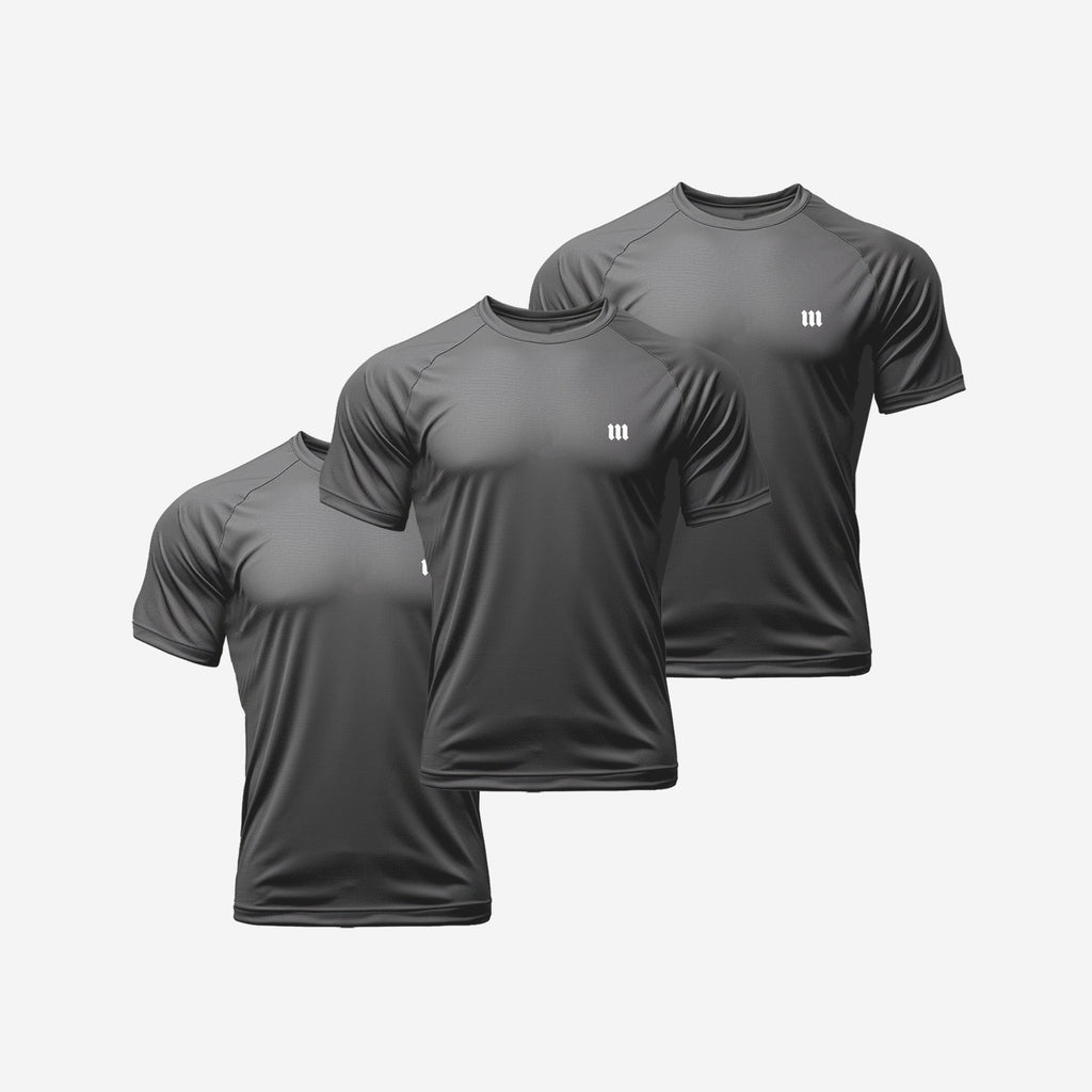 Kit 3 Camisetas Dry Fit Mith Chumbo