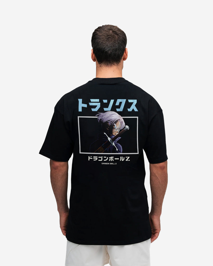 Camiseta Oversized Mith Dragon Ball Z Trunks Preto