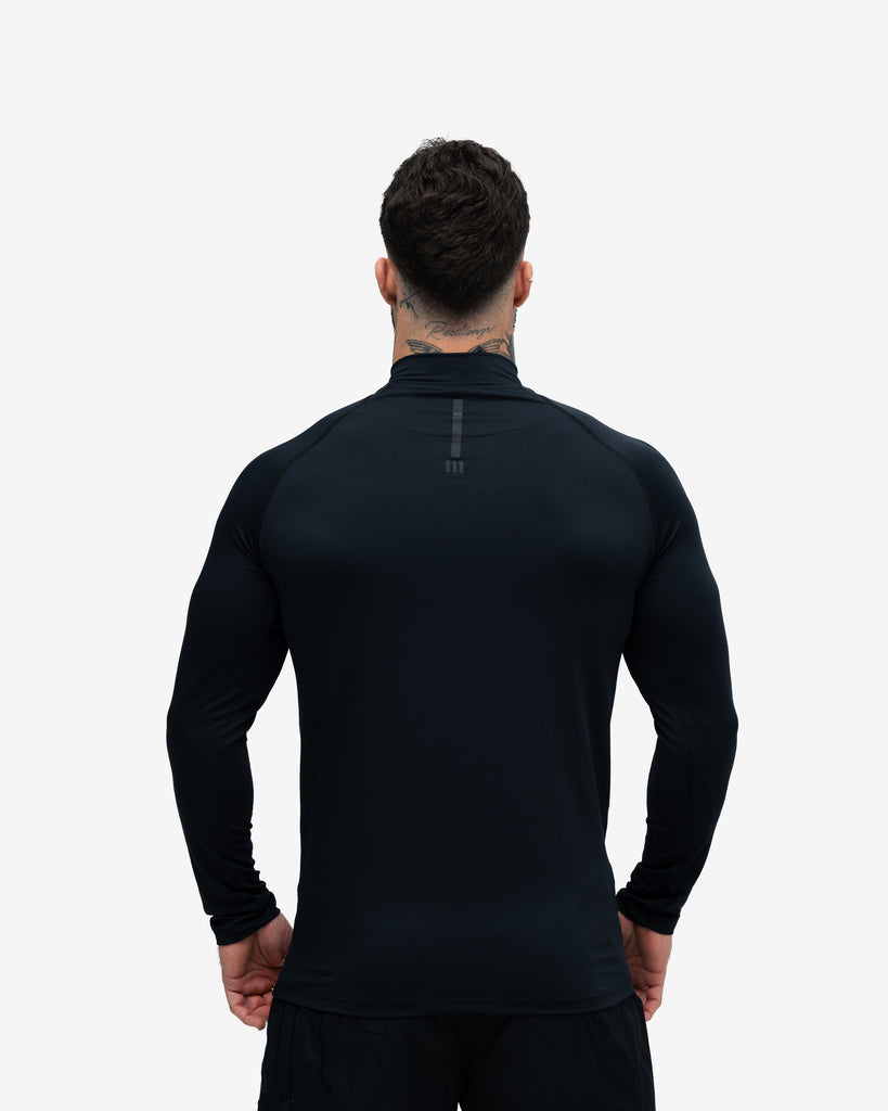 Camisa Compressão Manga Longa Raglan Mith Nation Preto