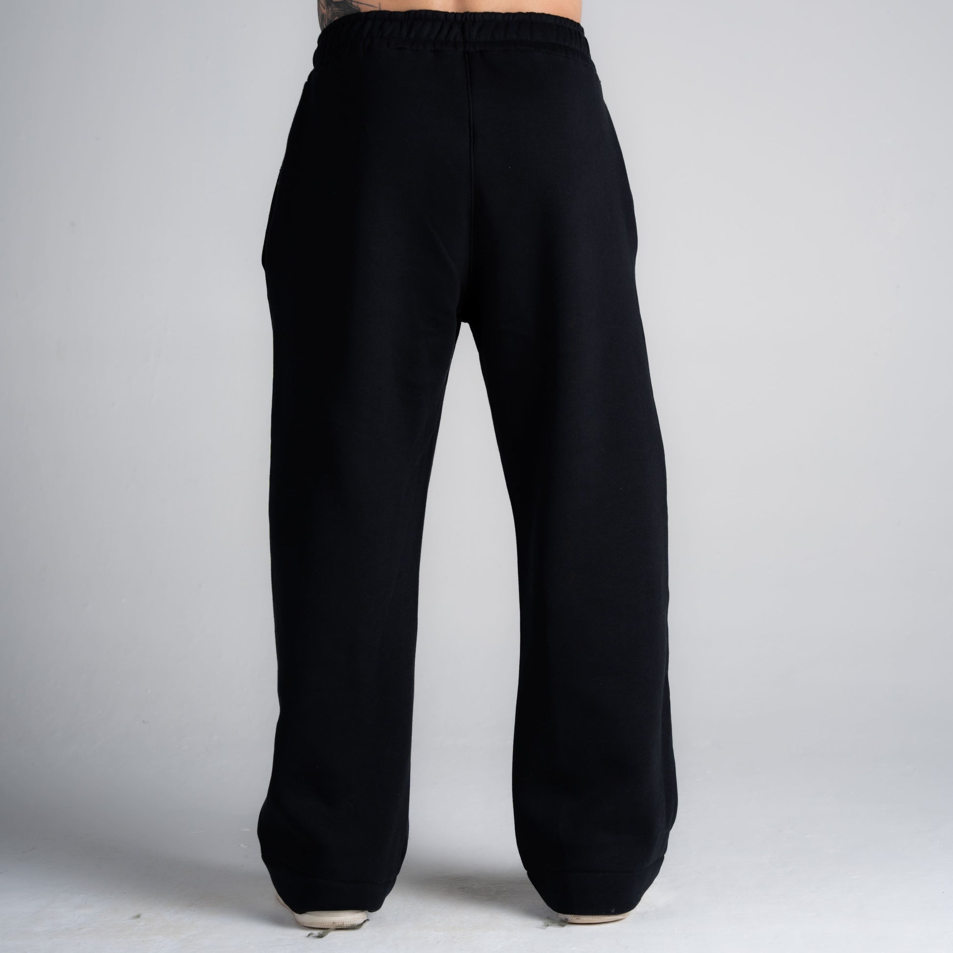 Calça de Moletom Oversized Reta Cloud Preto