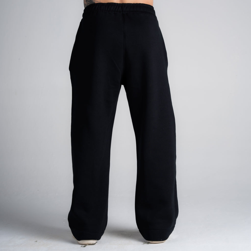 Calça de Moletom Oversized Reta Cloud Preto