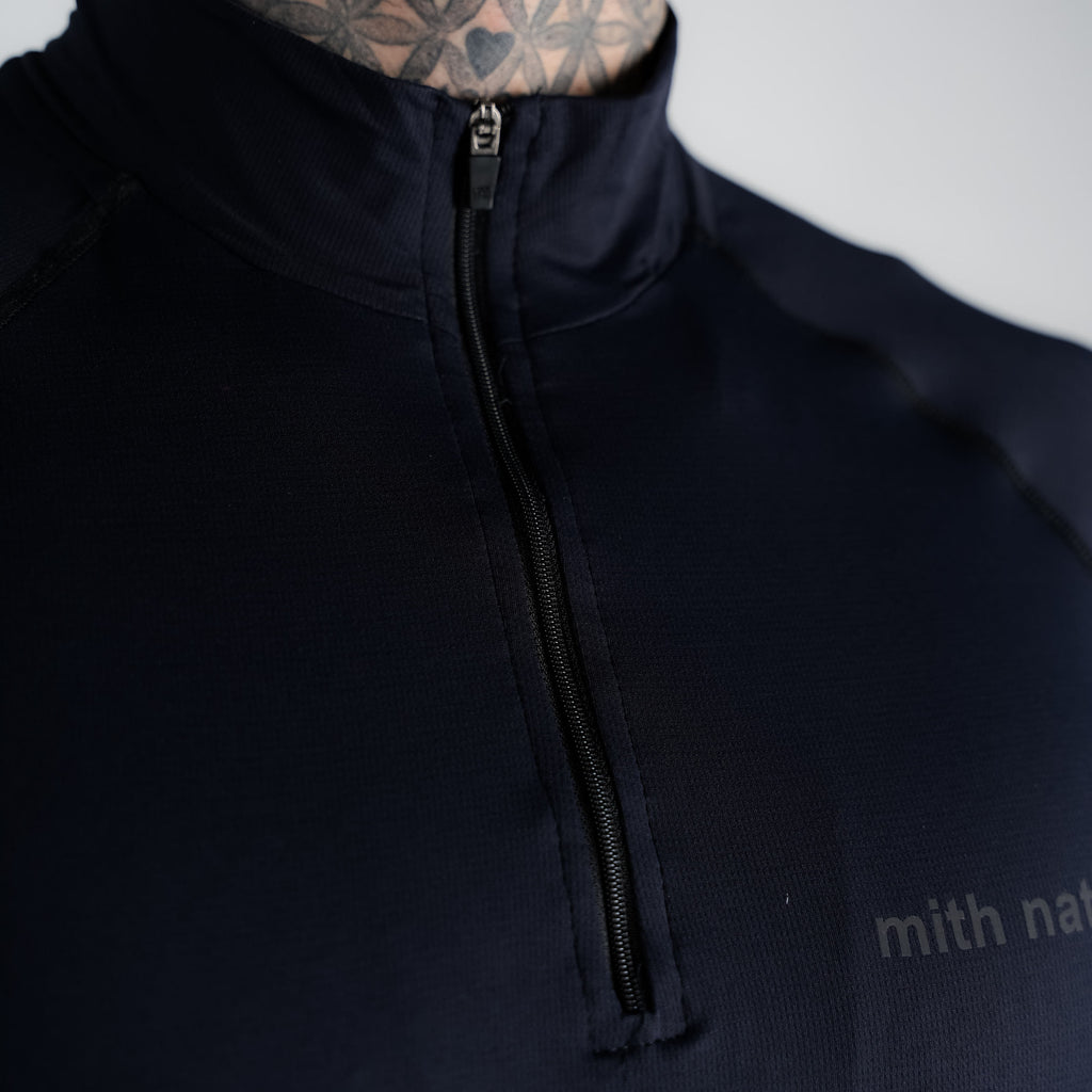 Camisa Compressão Manga Longa Raglan Mith Nation Preto