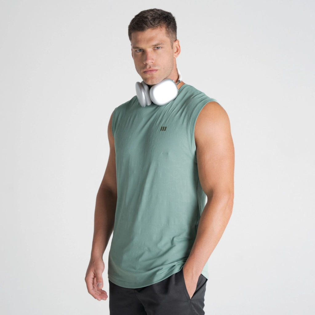 Regata Drop Shoulder Slevelles Jacquard Mith Nation Verde