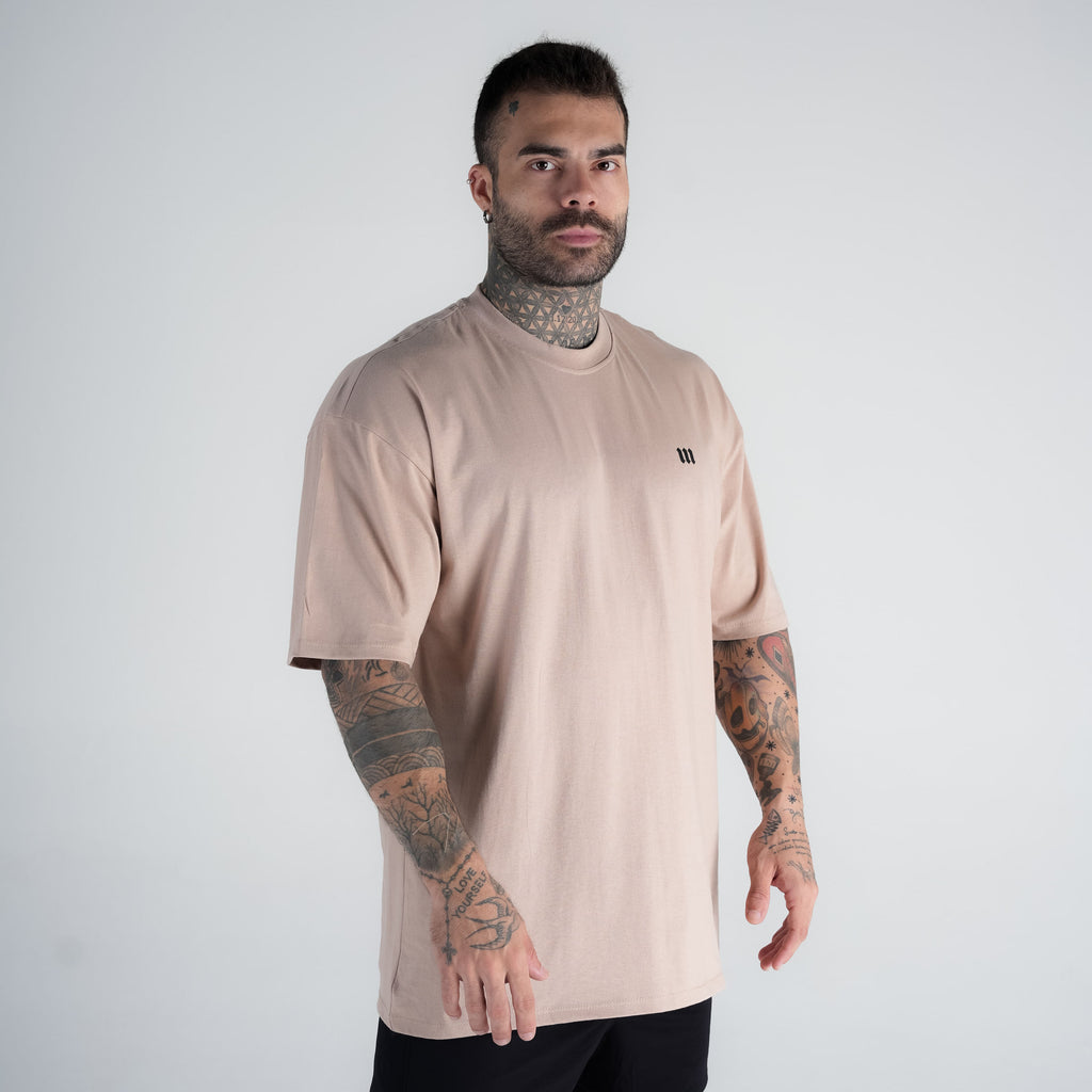 Camiseta Oversized Mark Bege Mith