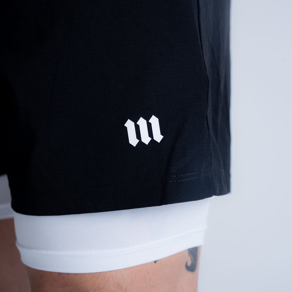 Shorts Tactel com Compressão Mith Nation Preto