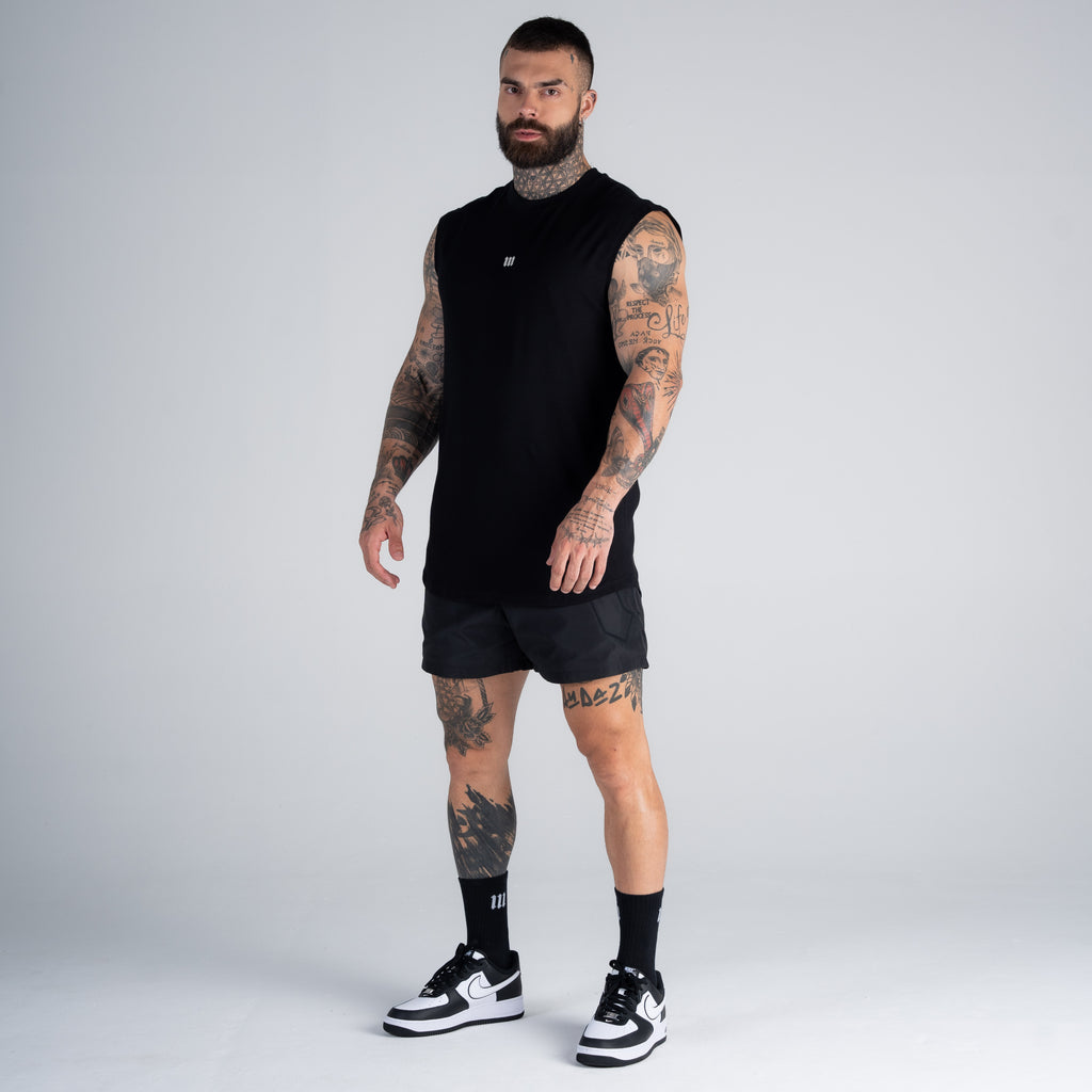 Regata Drop Shoulder Slevelles Mith Nation Training Club Preto