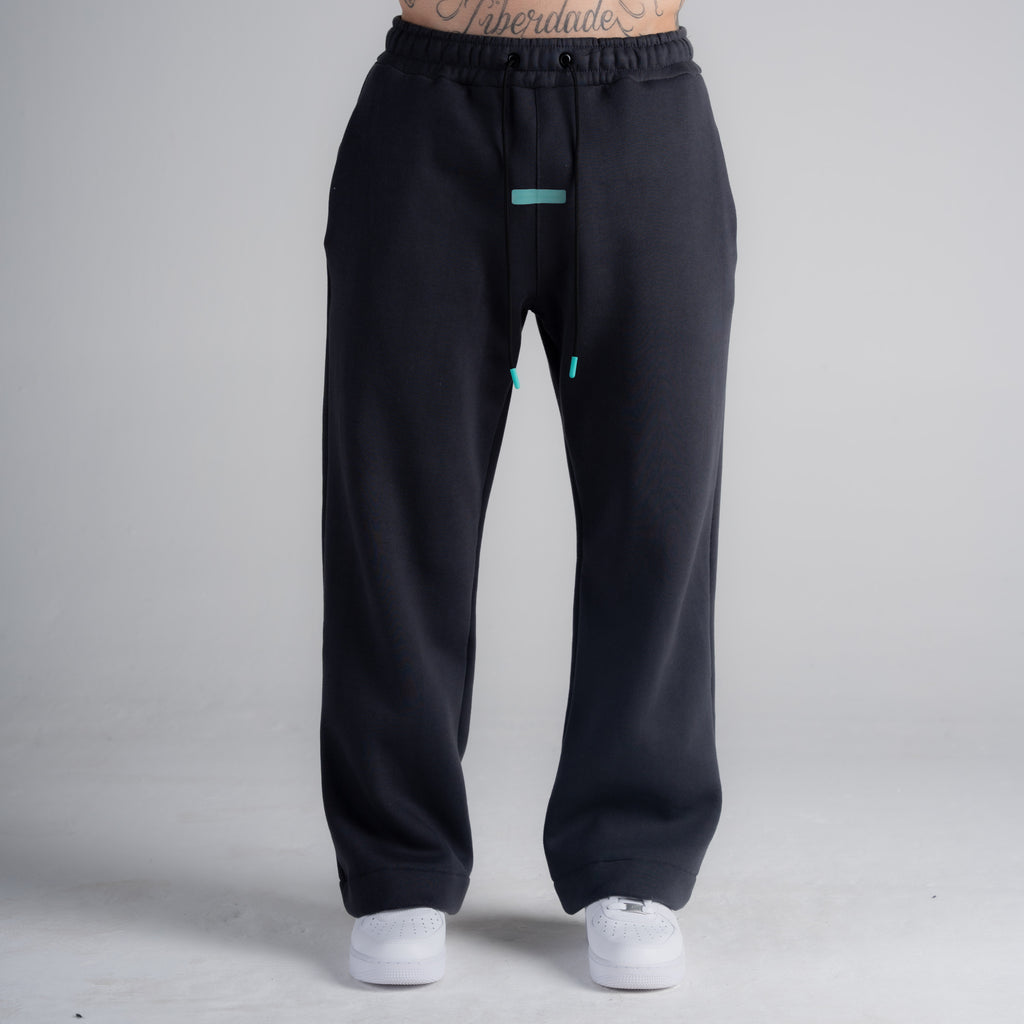 Calça de Moletom Oversized Reta Mith Aesthetics Cinza