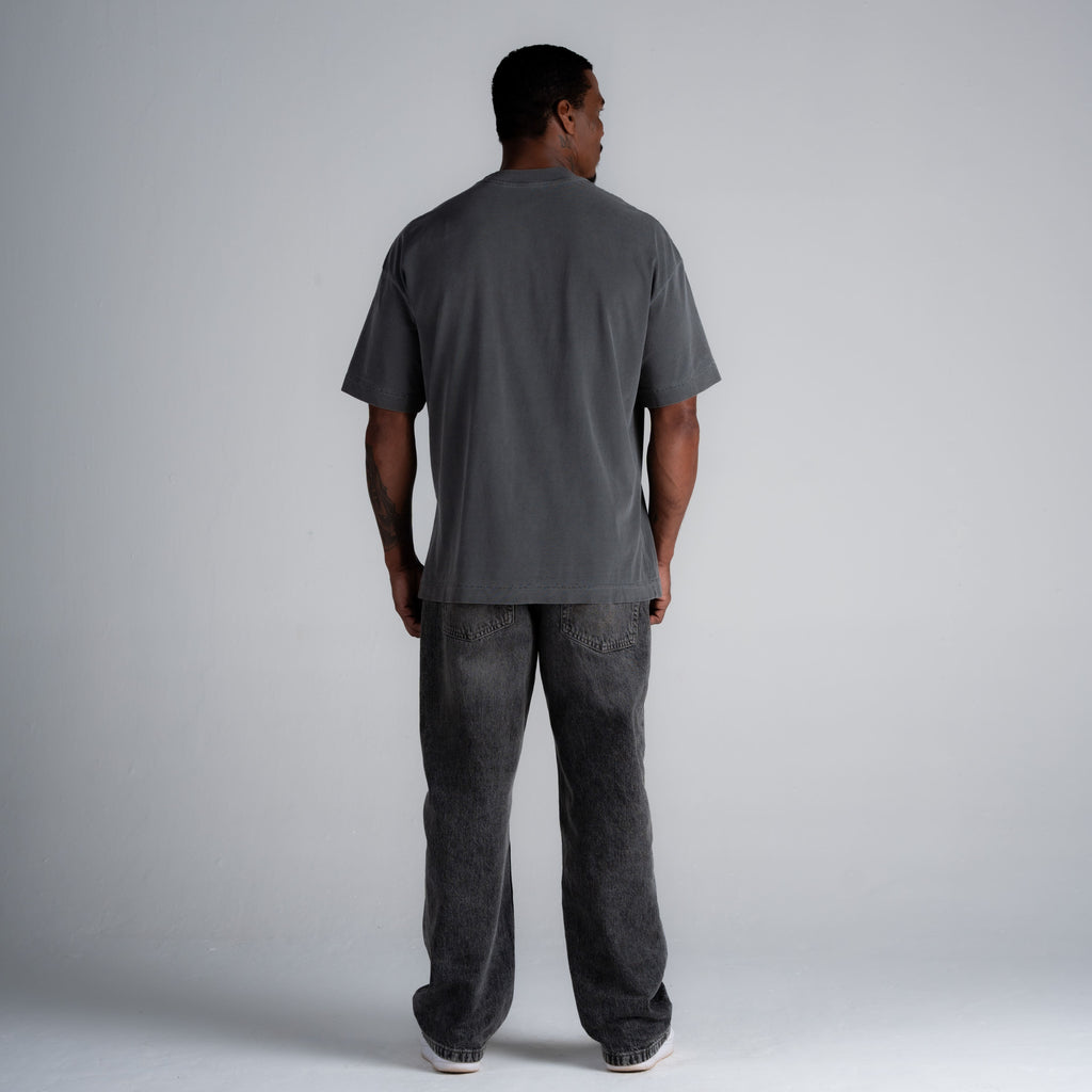 Camiseta Oversized Estonada Addiction Cinza