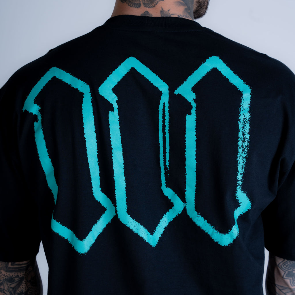 Camiseta Oversized Mith Nation Scribble Preto